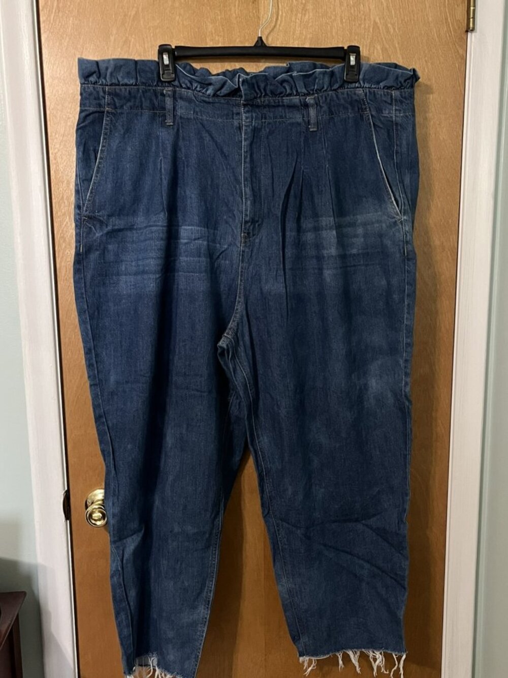 Forever 21 Women's 3X Paperbag-Style Wide-Leg Jeans